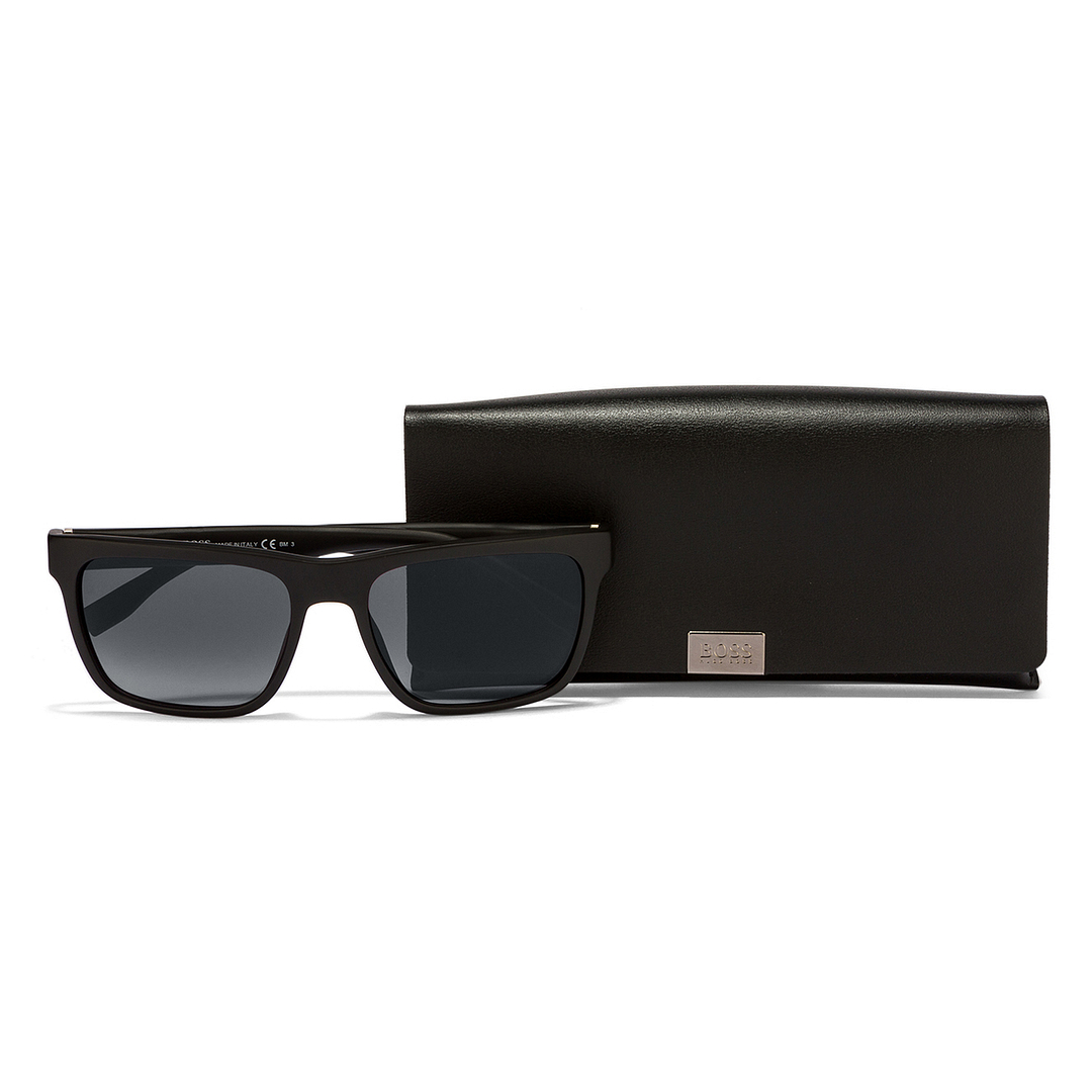 BRANDED Black Full Rim Square left side