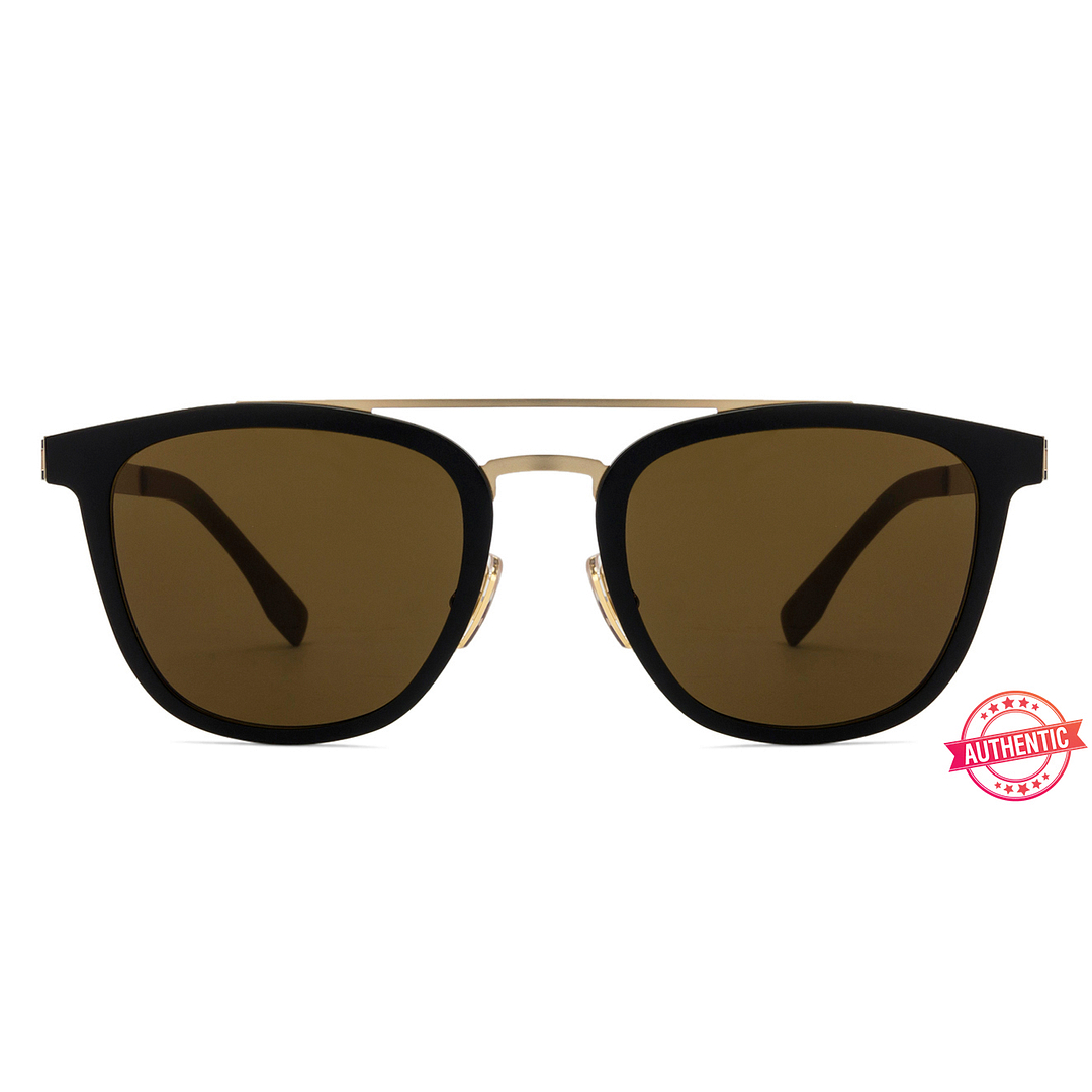 BRANDED Golden Brown Full Rim Square left side