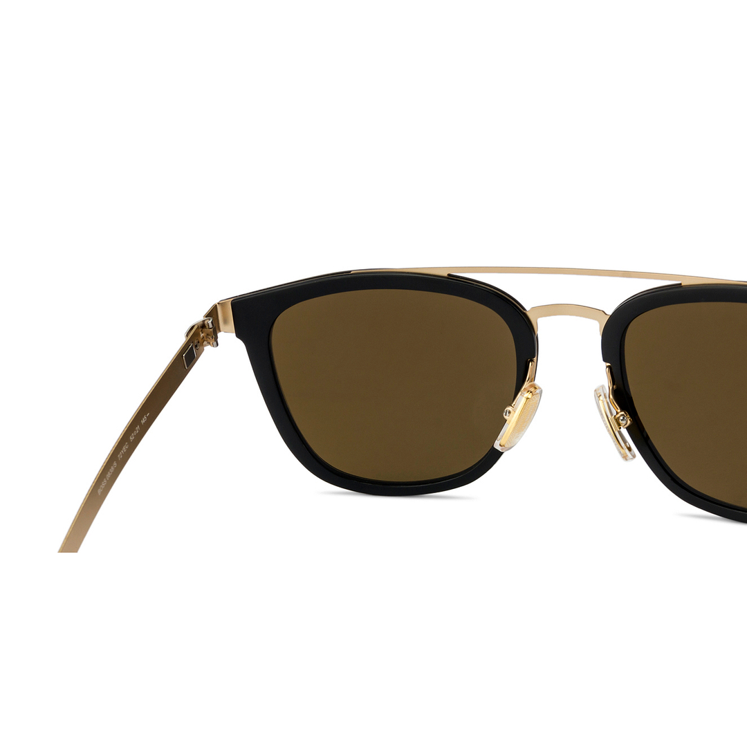 BRANDED Golden Brown Full Rim Square left side