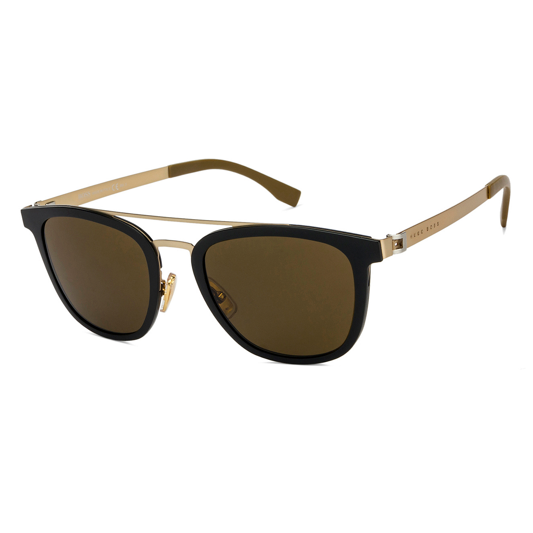 BRANDED Golden Brown Full Rim Square left side