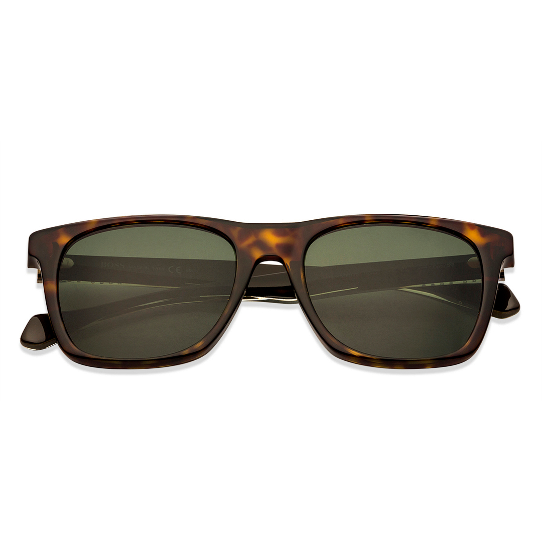 Hugo Boss Tortoise Full Rim Square left side