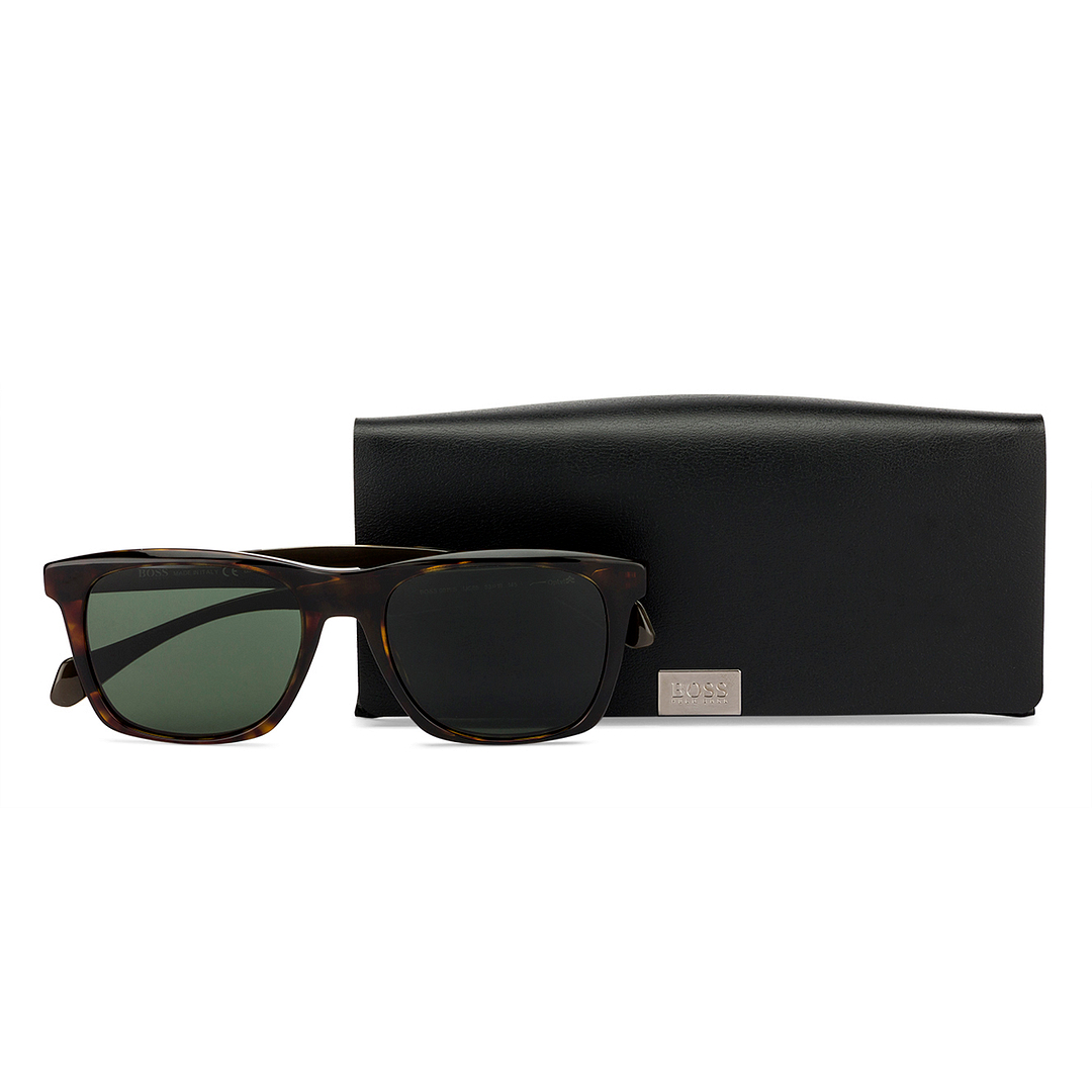 Hugo Boss Tortoise Full Rim Square left side
