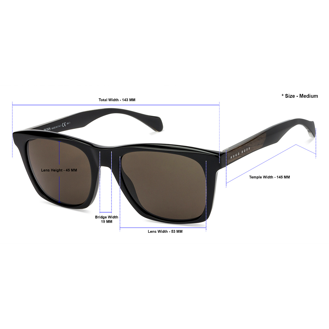Hugo Boss Black Full Rim Square left side