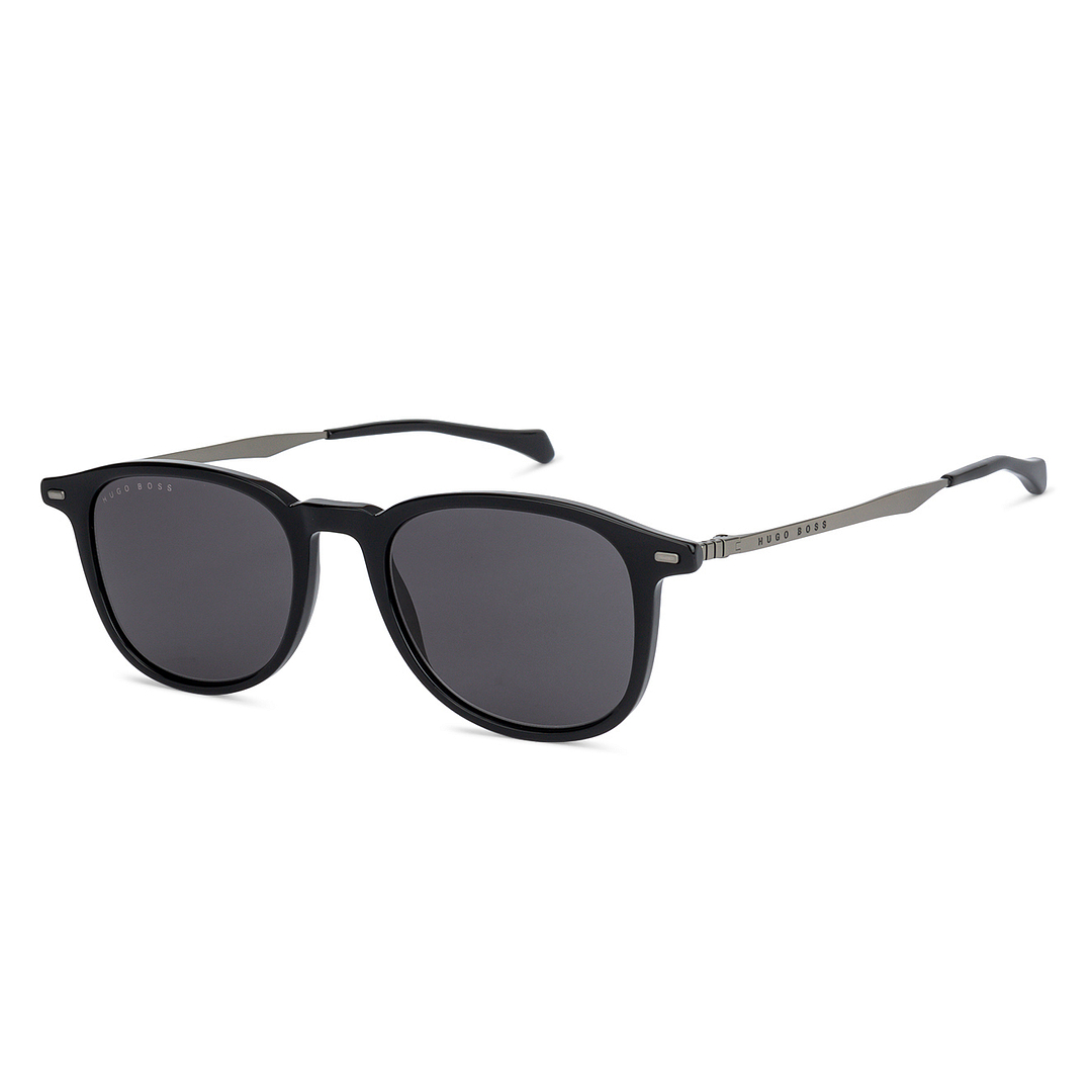BRANDED Black Full Rim Square left side