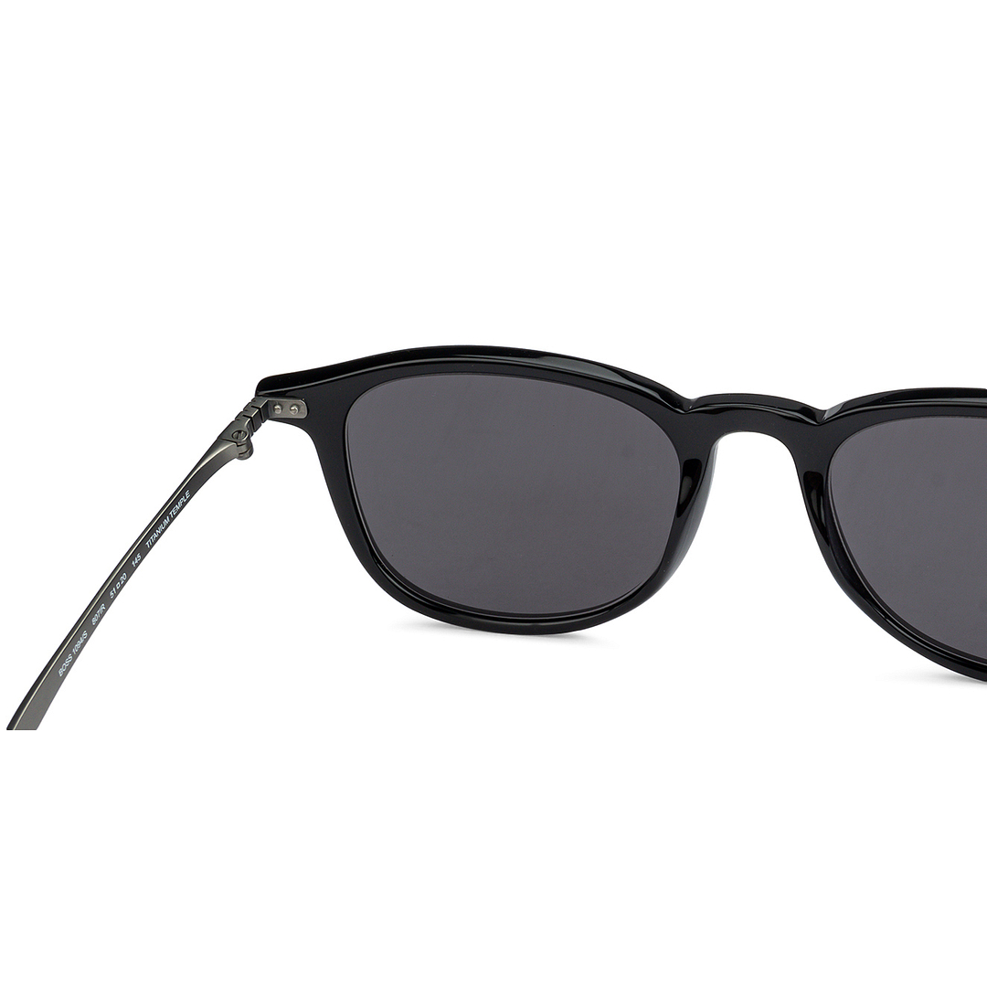 BRANDED Black Full Rim Square left side