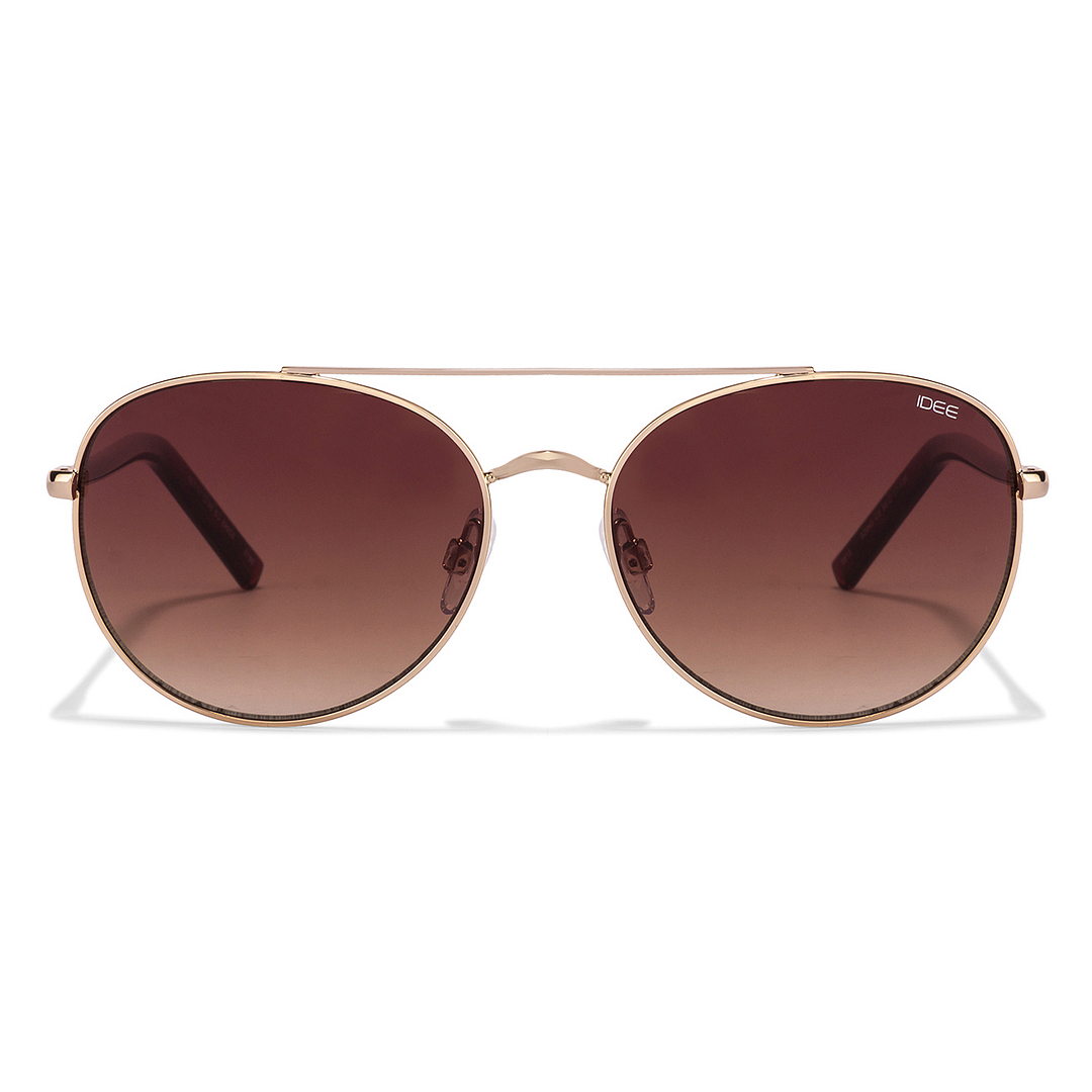 IDEE Gold Full Rim Round left side