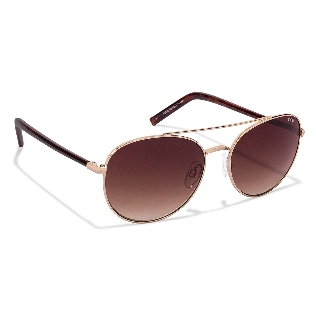 IDEE Gold Full Rim Round left side