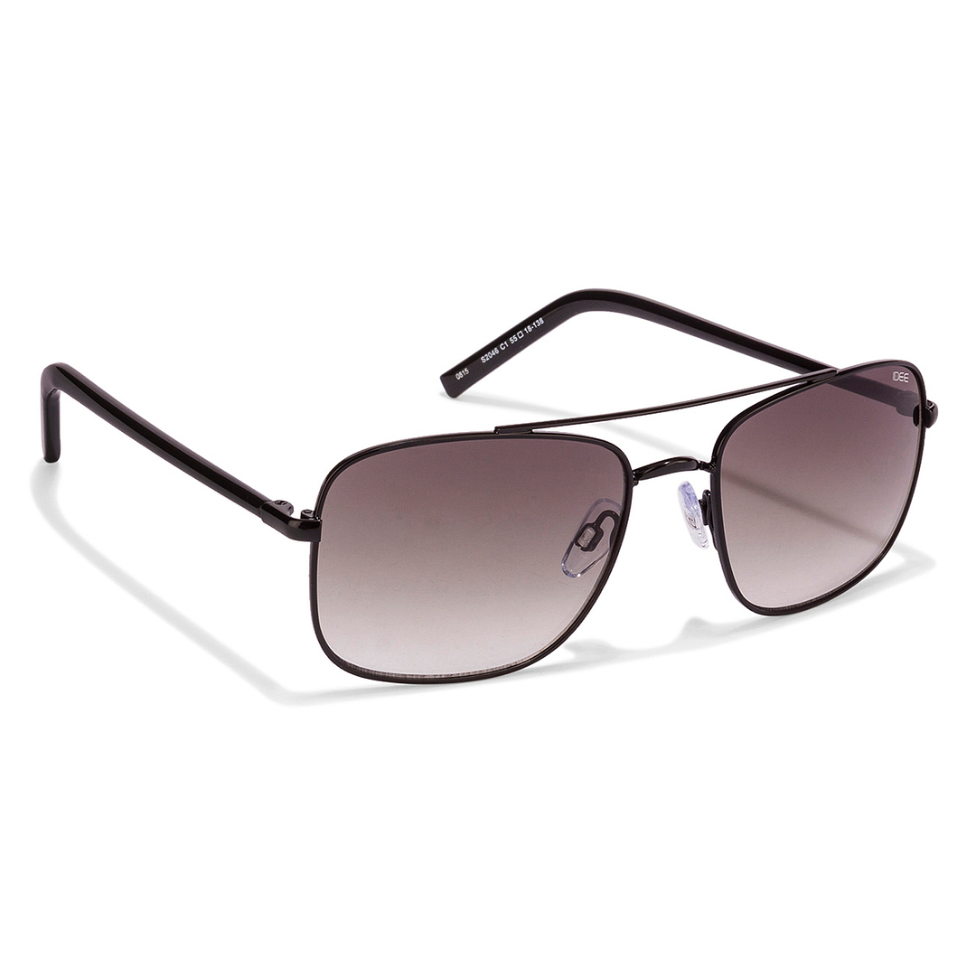 BRANDED Black Full Rim Square left side