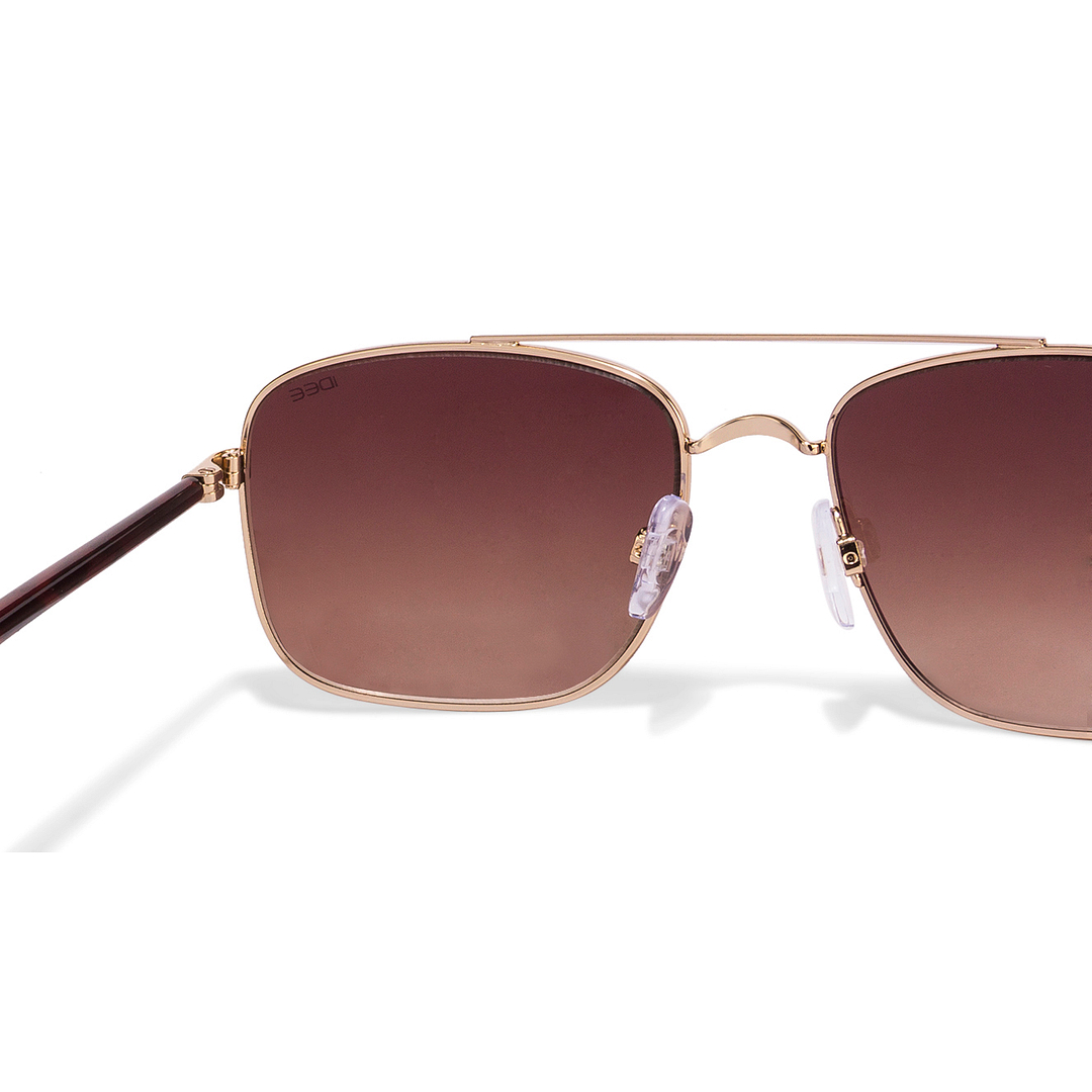 IDEE Gold Full Rim Square left side