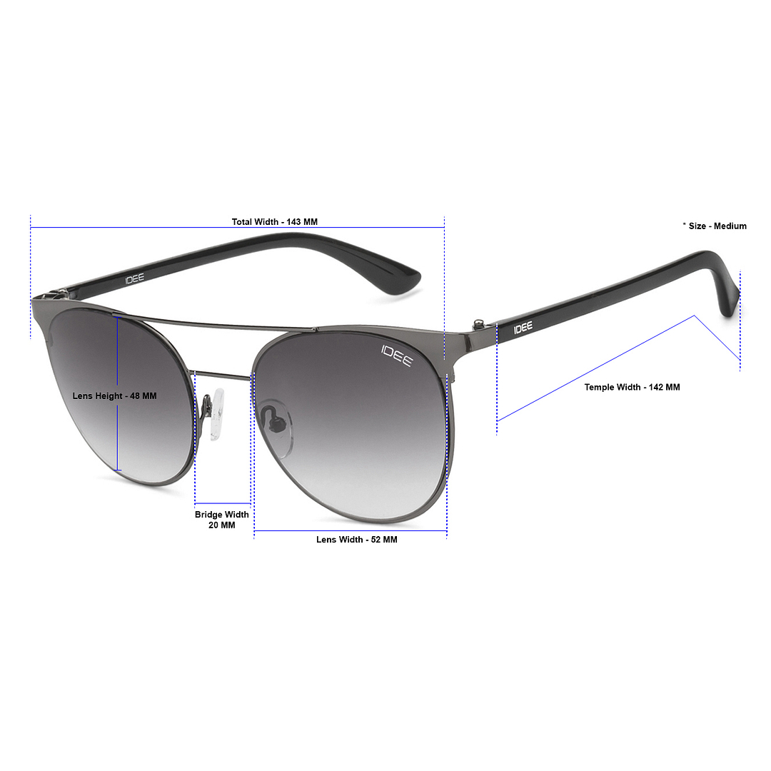 IDEE Mid Gunmetal Full Rim Round left side