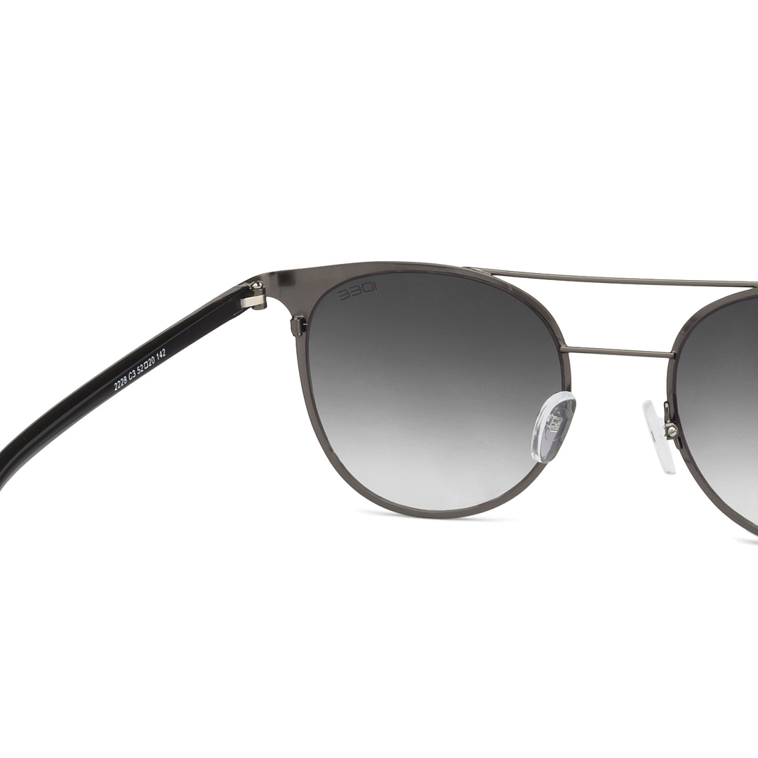 IDEE Mid Gunmetal Full Rim Round left side