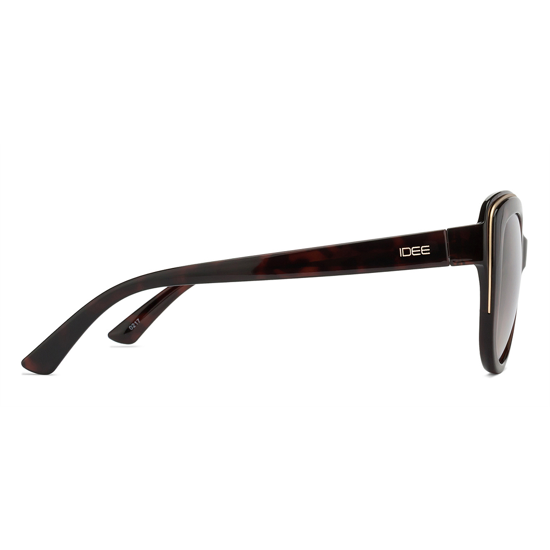 BRANDED Gold Full Rim Cat Eye right side
