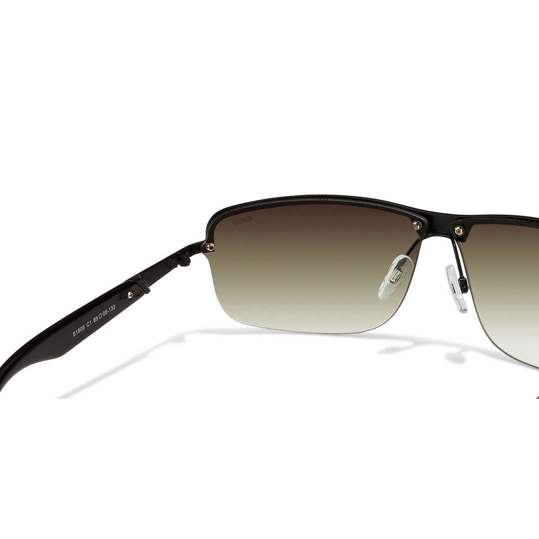 IDEE Black Half Rim Rectangle left side