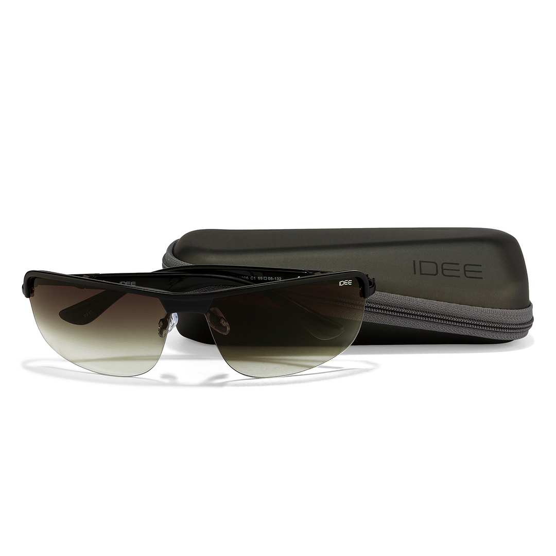 IDEE Black Half Rim Rectangle left side
