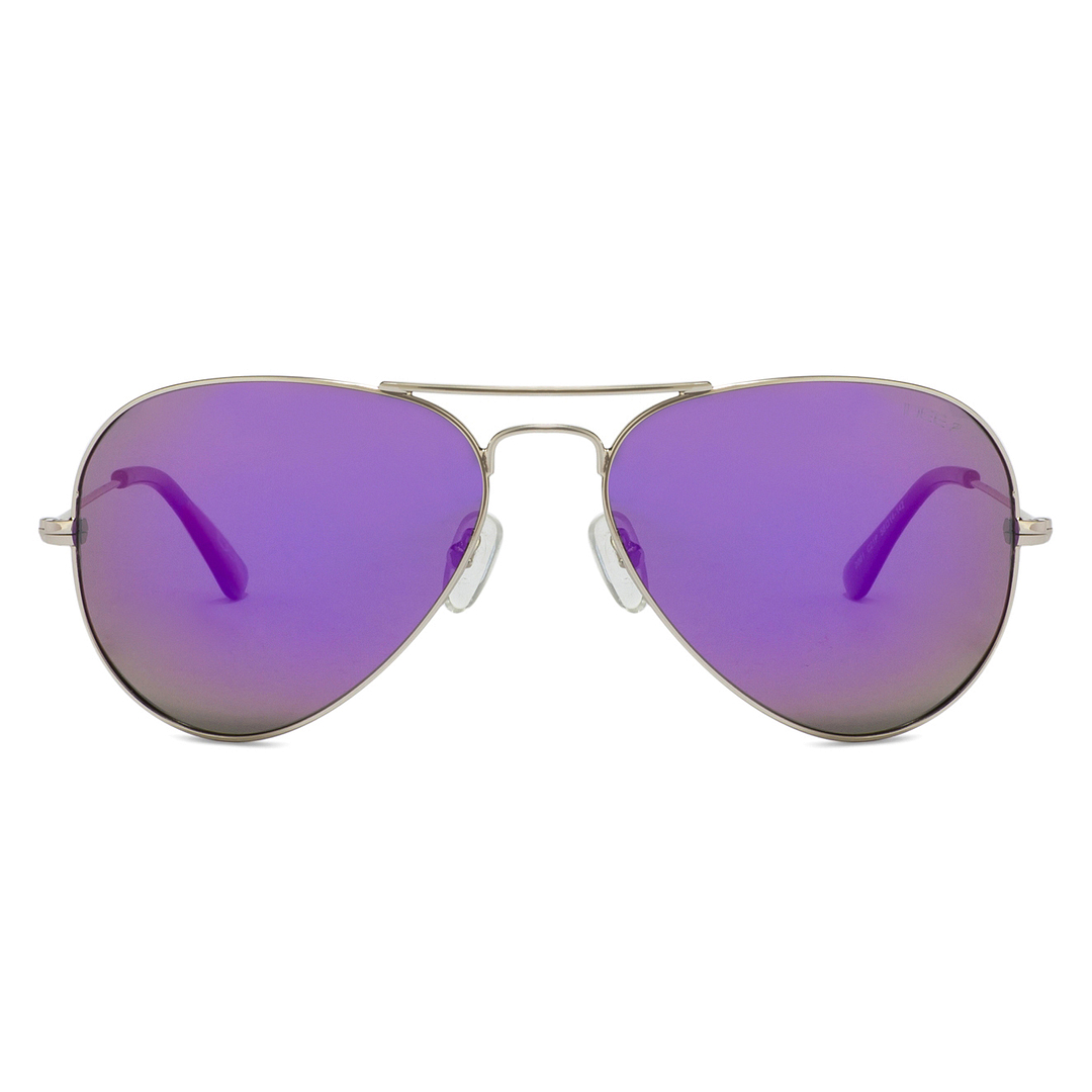 IDEE Silver Full Rim Aviator left side