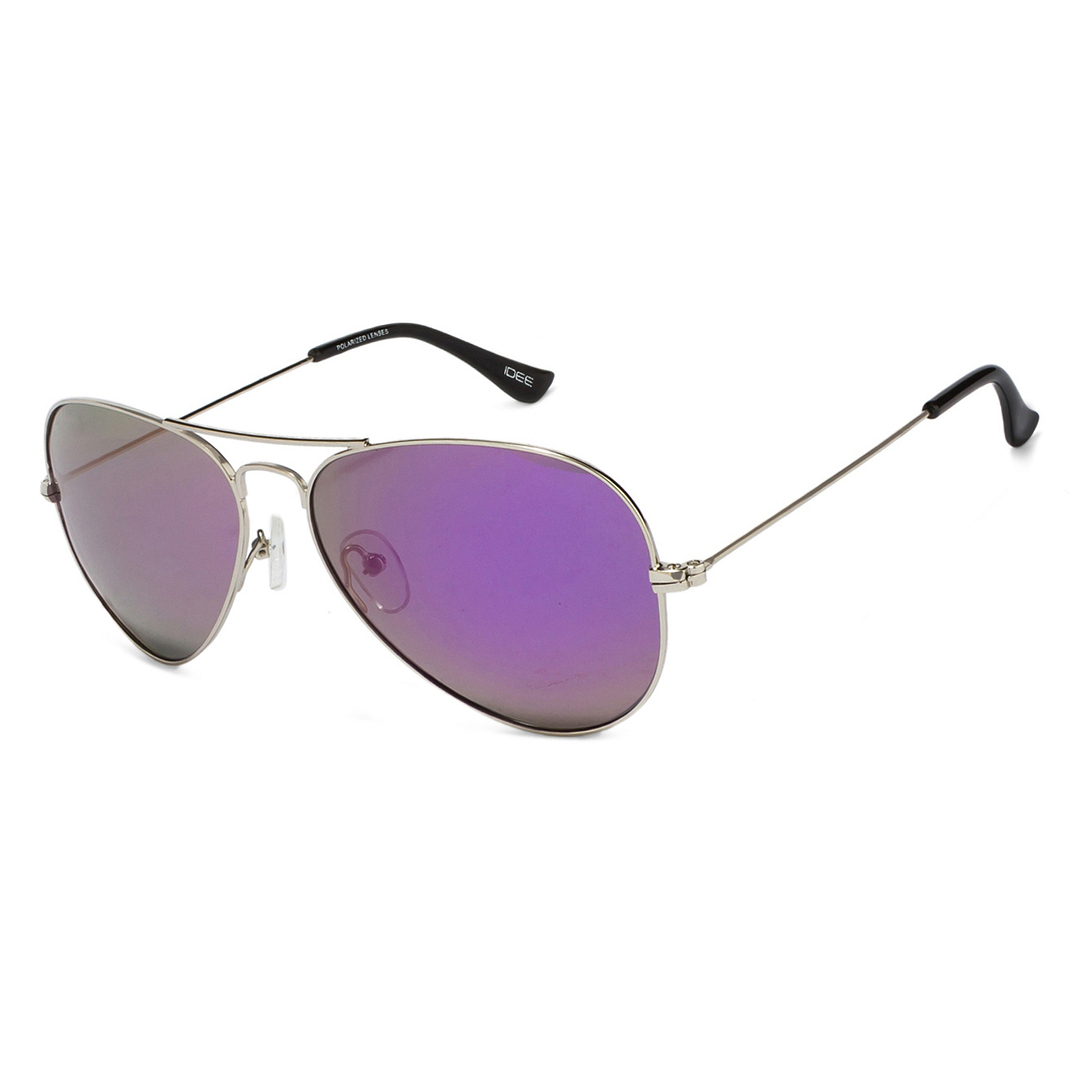 IDEE Silver Full Rim Aviator left side