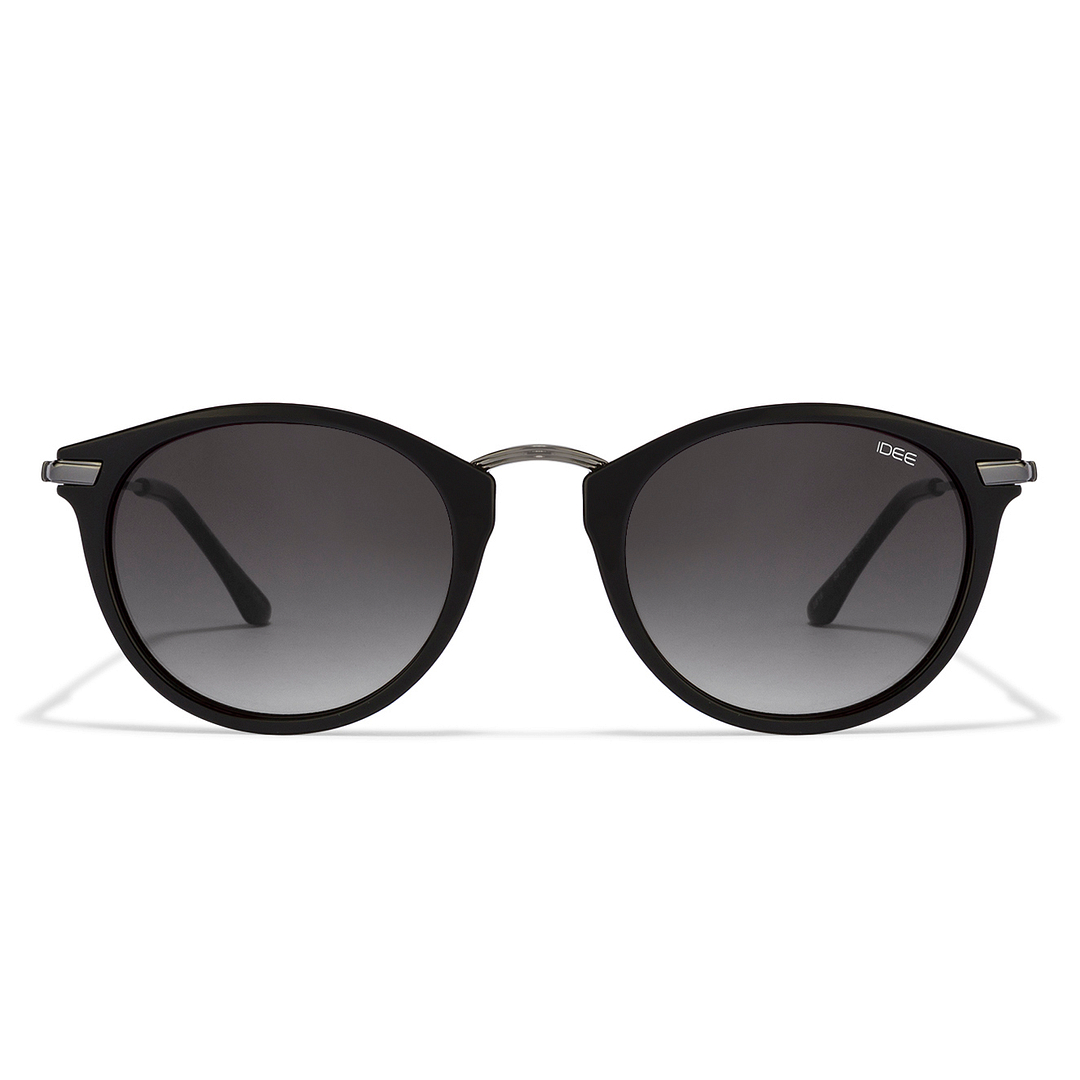BRANDED Dark Gunmetal Full Rim Round left side