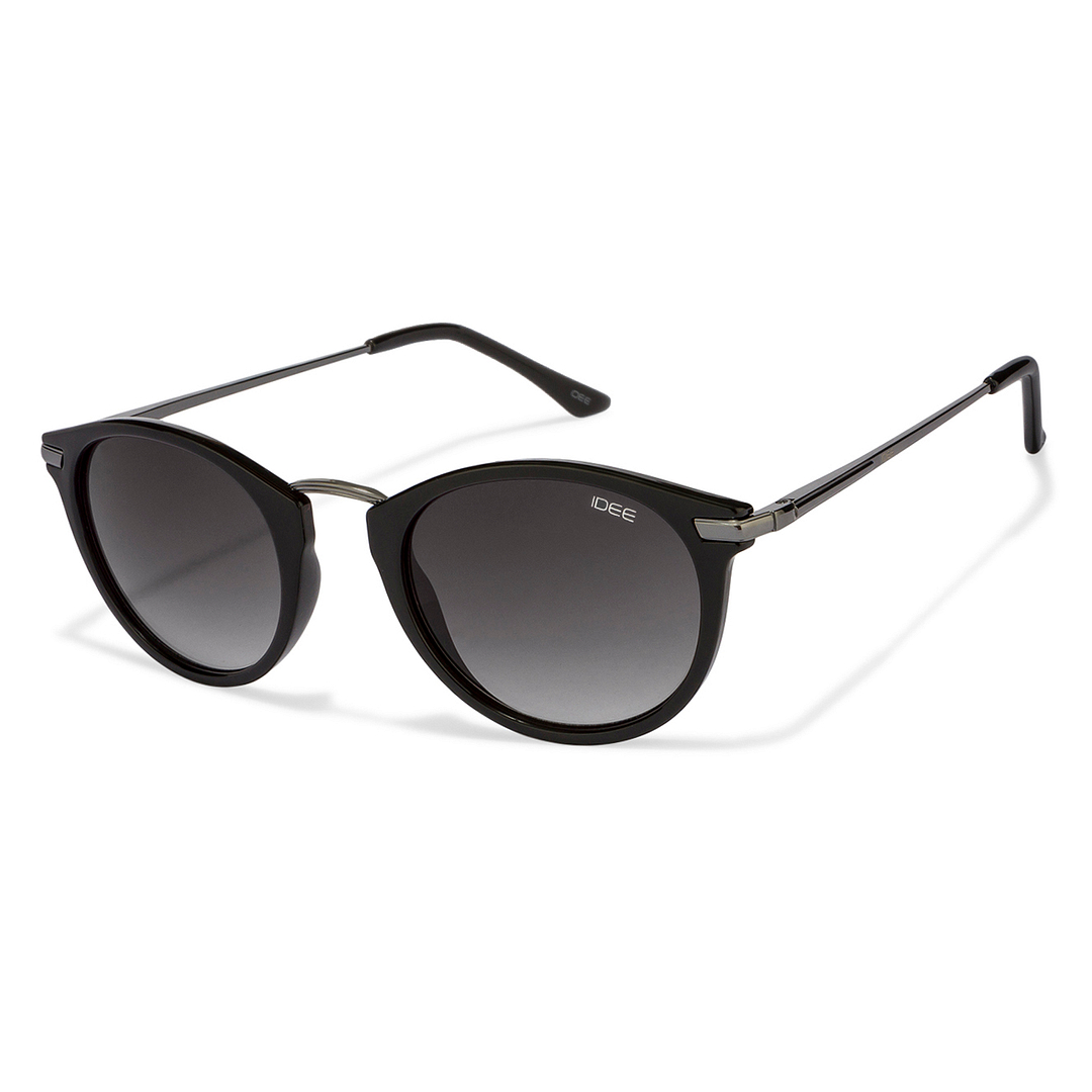 BRANDED Dark Gunmetal Full Rim Round right side