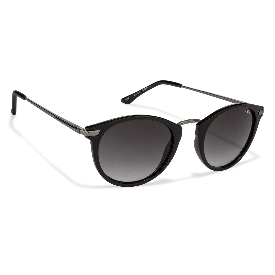 BRANDED Dark Gunmetal Full Rim Round left side