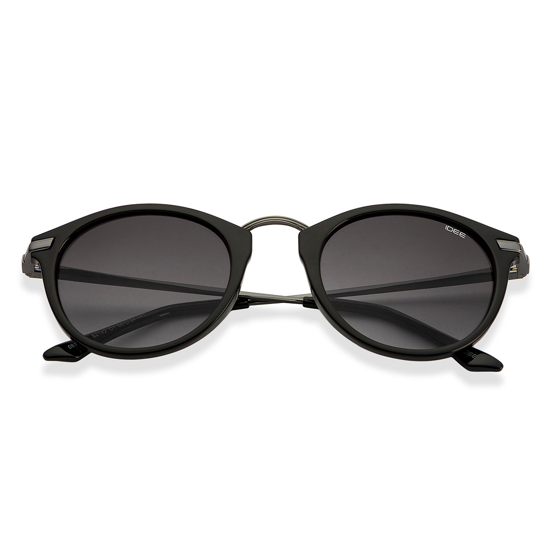 BRANDED Dark Gunmetal Full Rim Round right side