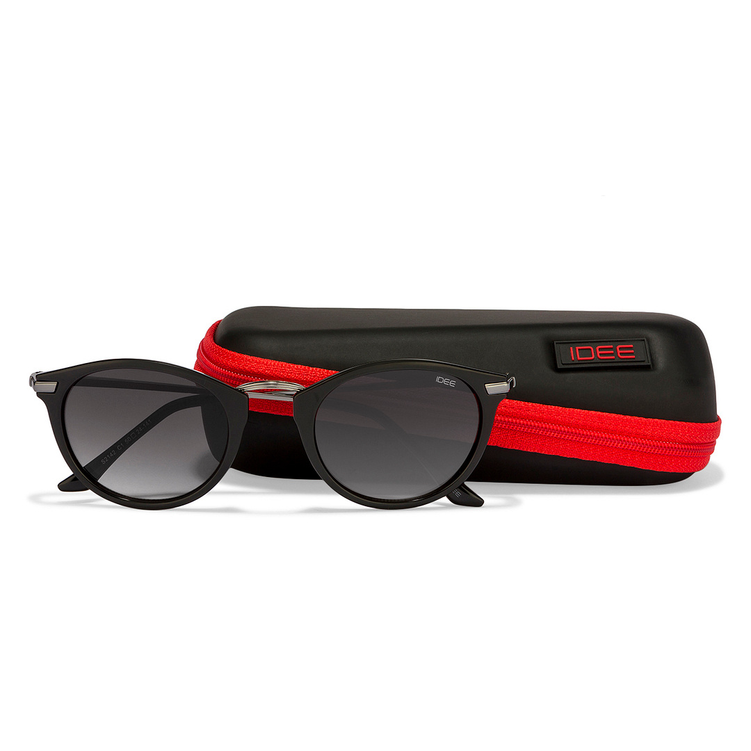 BRANDED Dark Gunmetal Full Rim Round left side