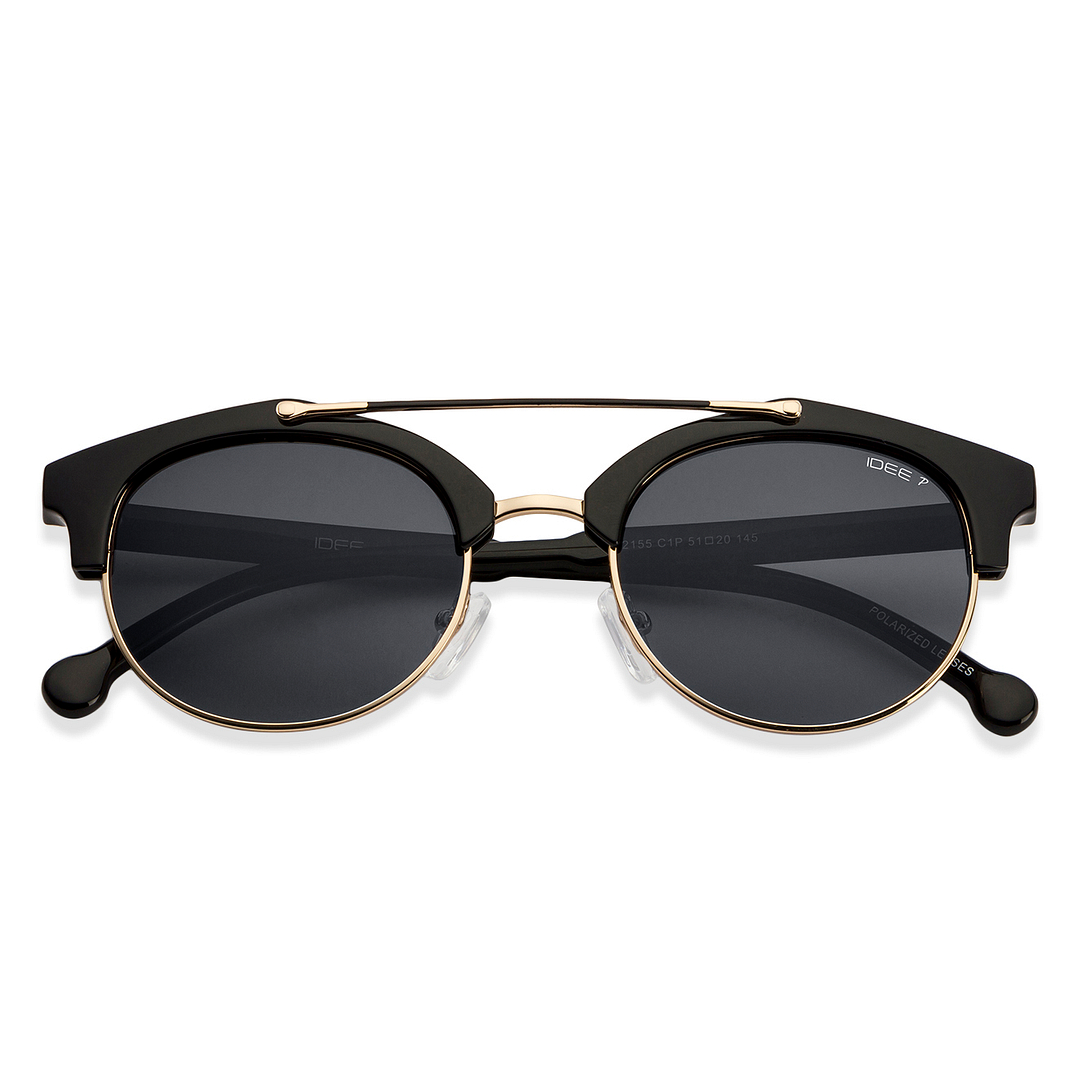 BRANDED Gold Full Rim Round left side