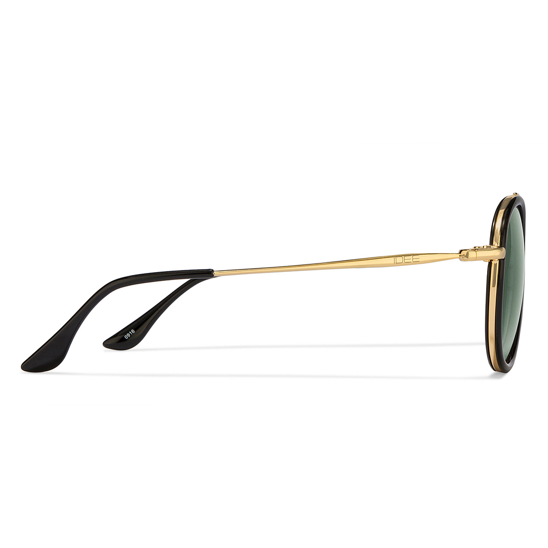 BRANDED Gold Full Rim Round right side