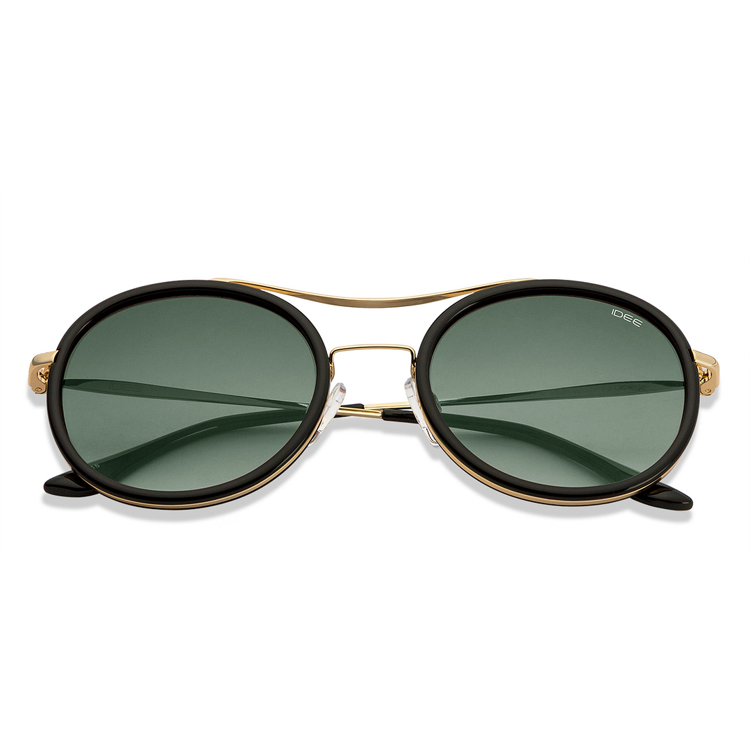 BRANDED Gold Full Rim Round right side