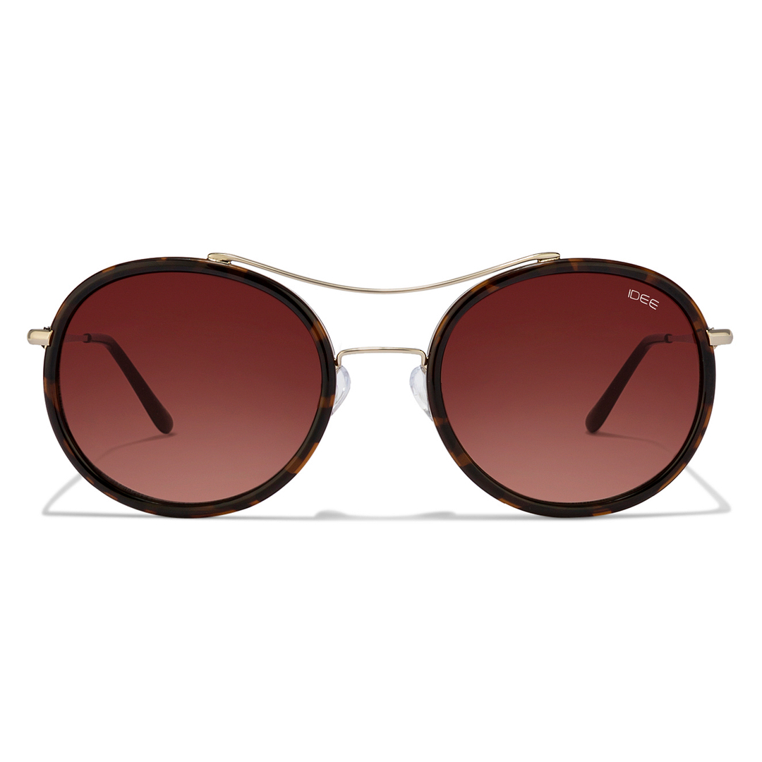 BRANDED Gold Full Rim Round left side