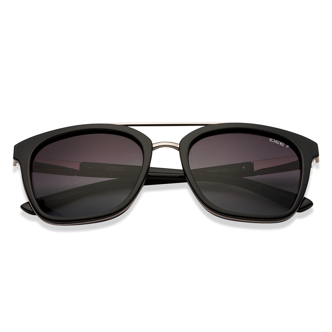 IDEE Dark Gunmetal Full Rim Square left side