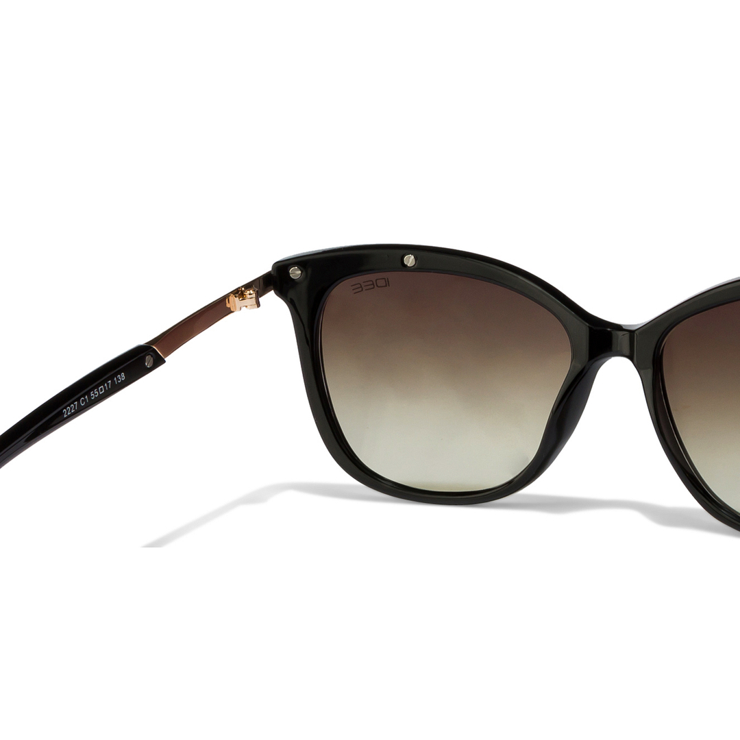 IDEE Black Full Rim Geometric left side