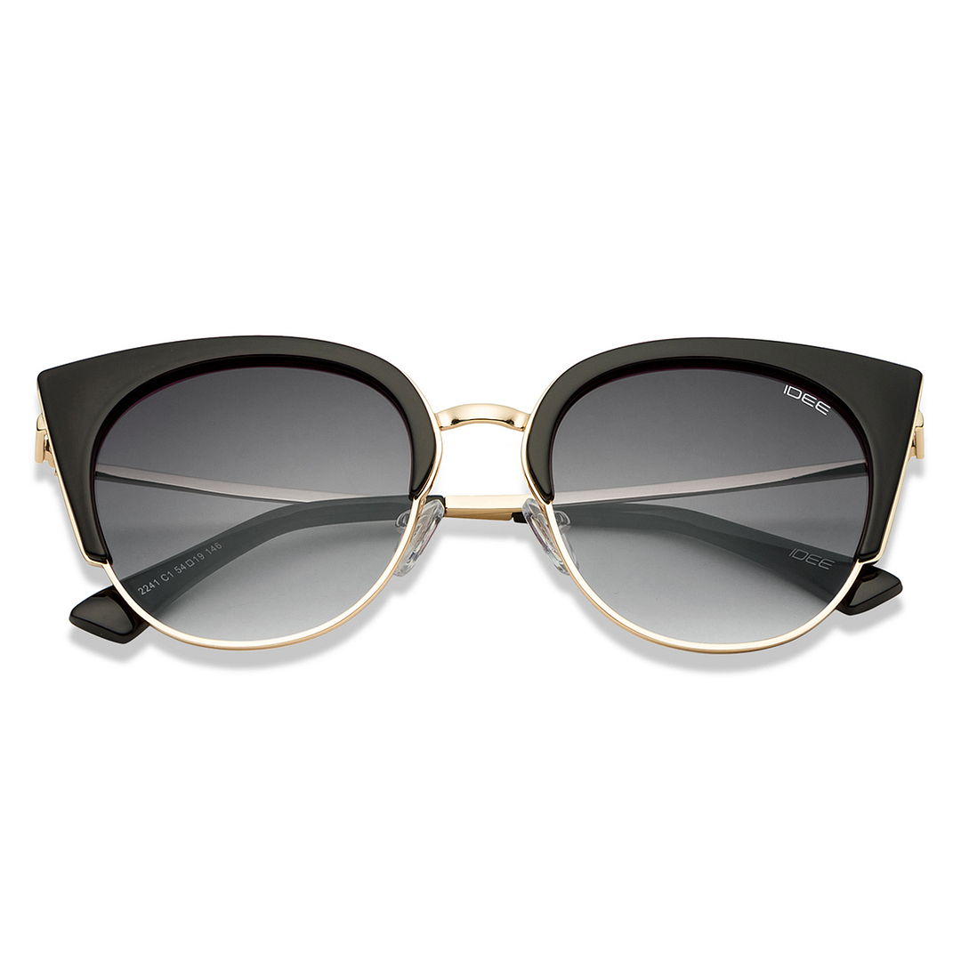 BRANDED Gold Full Rim Cat Eye right side