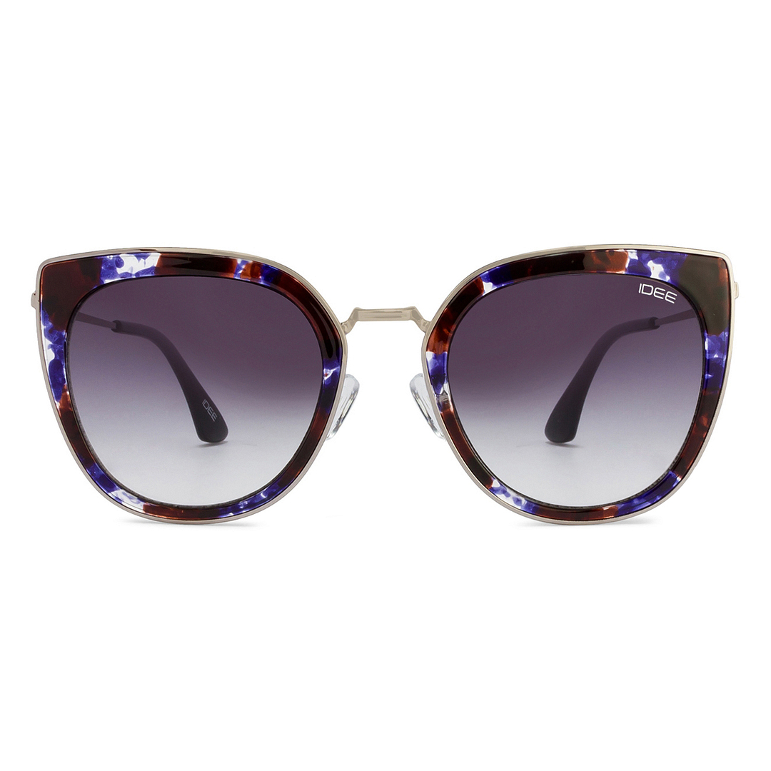 BRANDED Black Full Rim Cat Eye left side