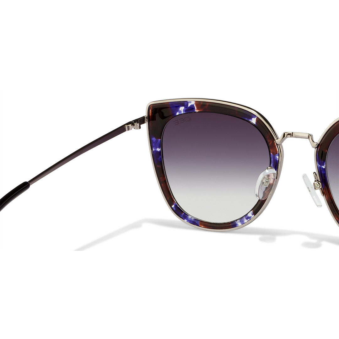 BRANDED Black Full Rim Cat Eye left side