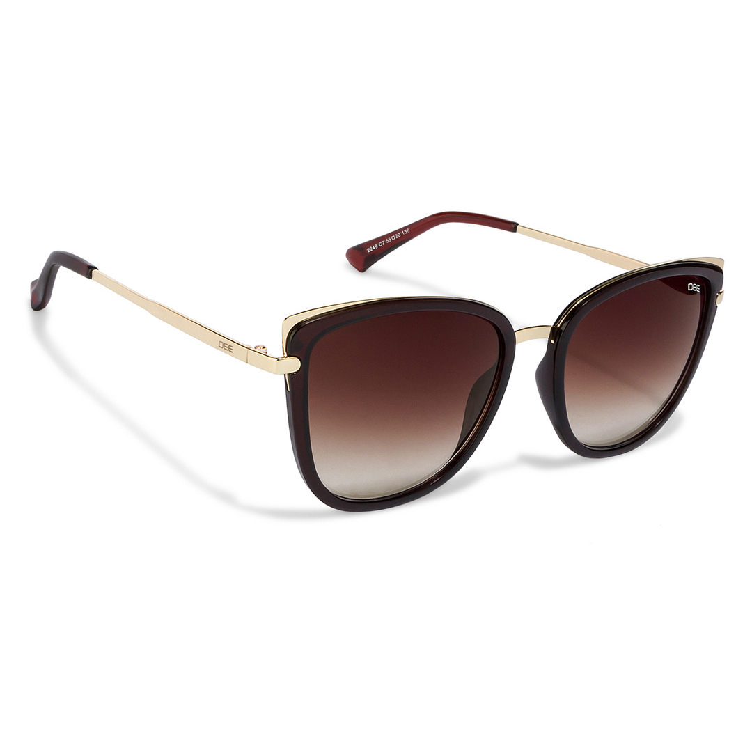 IDEE Gold Full Rim Cat Eye left side