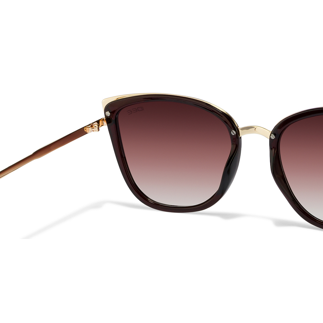 IDEE Gold Full Rim Cat Eye left side