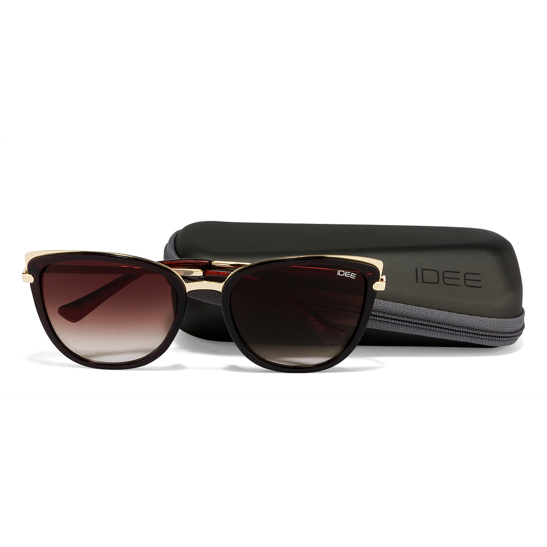 IDEE Gold Full Rim Cat Eye left side