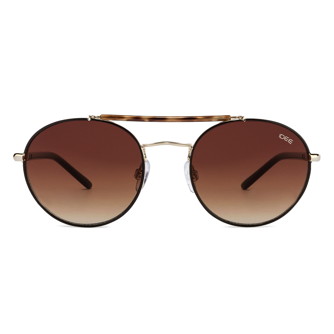IDEE Gold Full Rim Round left side