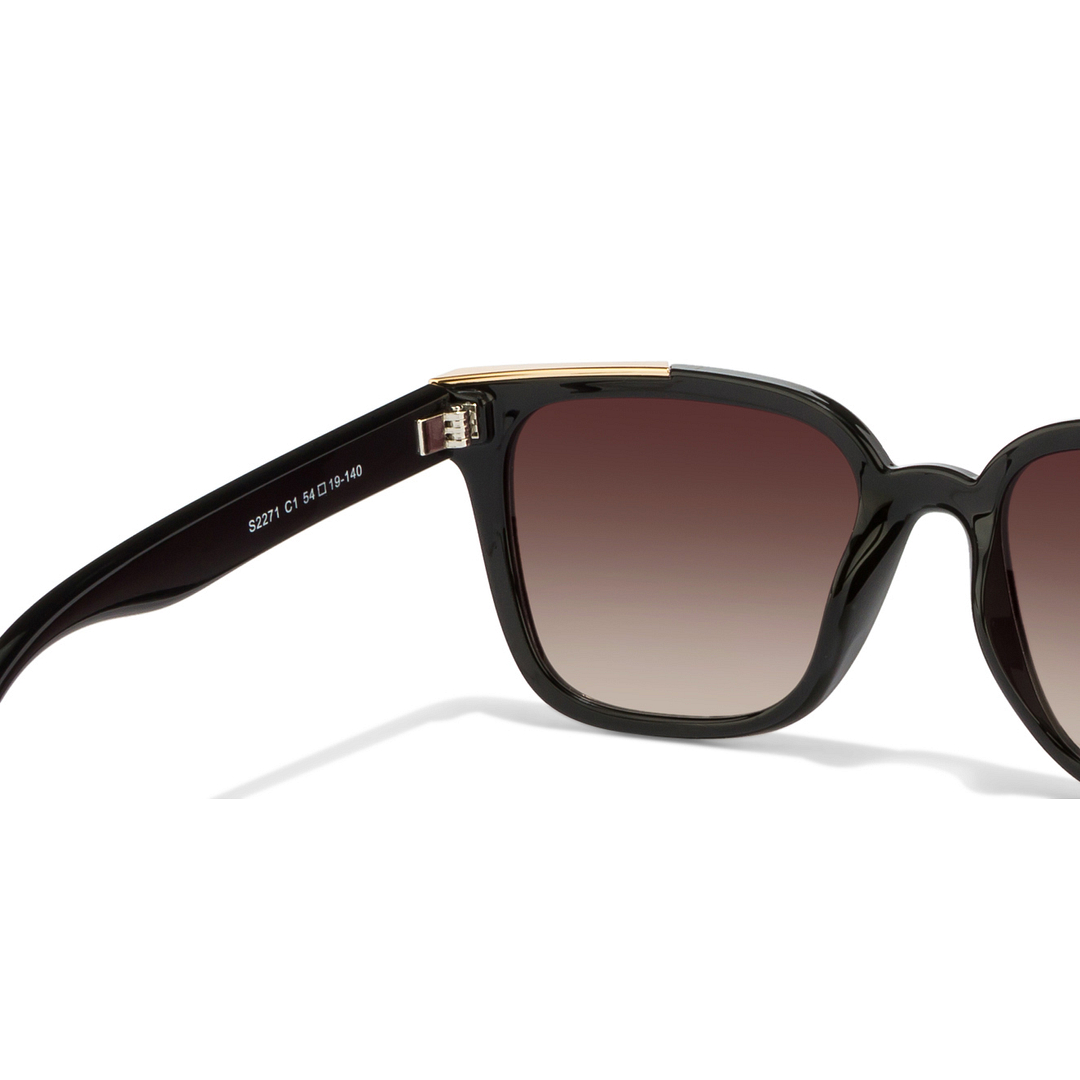 IDEE Black Full Rim Square left side