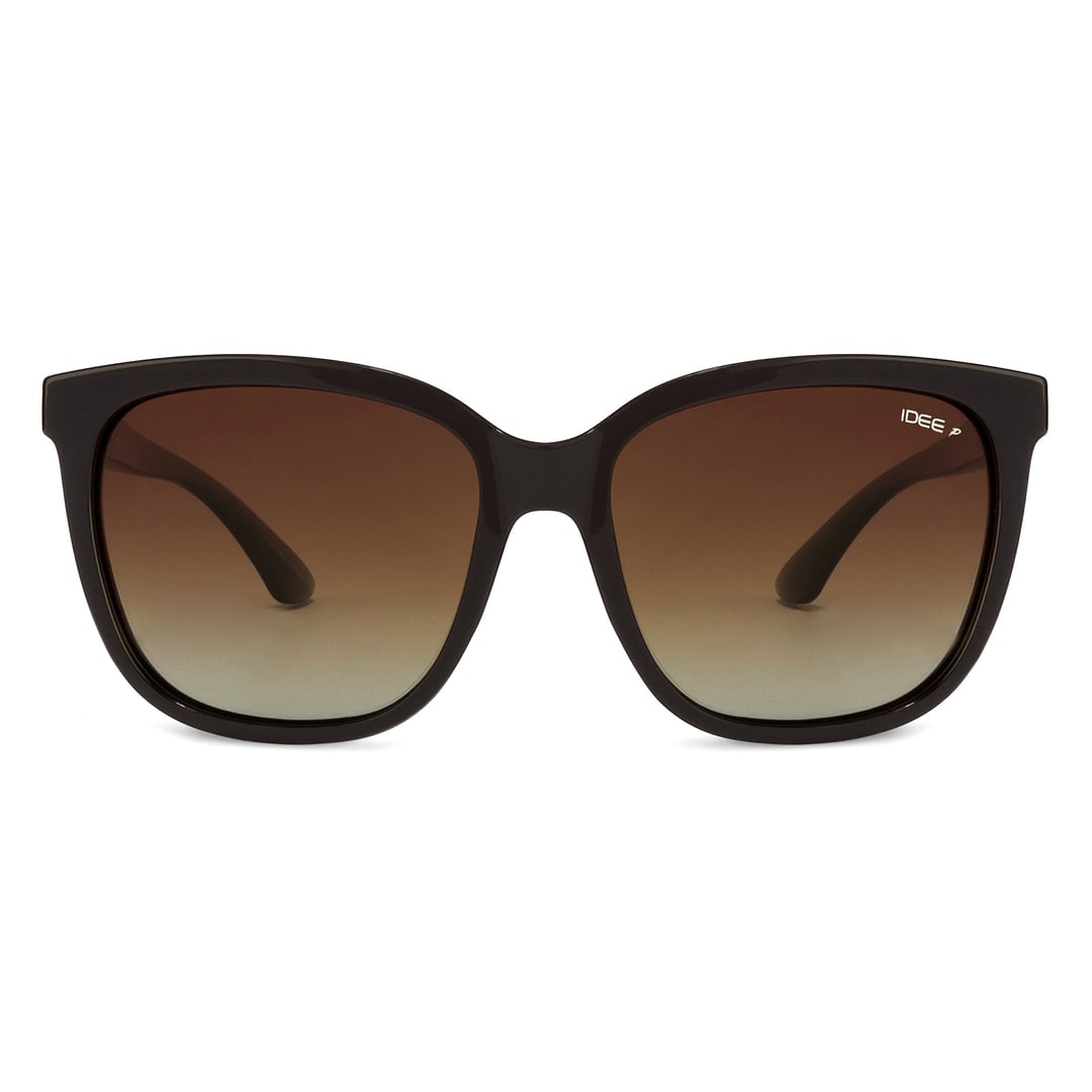 IDEE Light Brown Full Rim Square left side