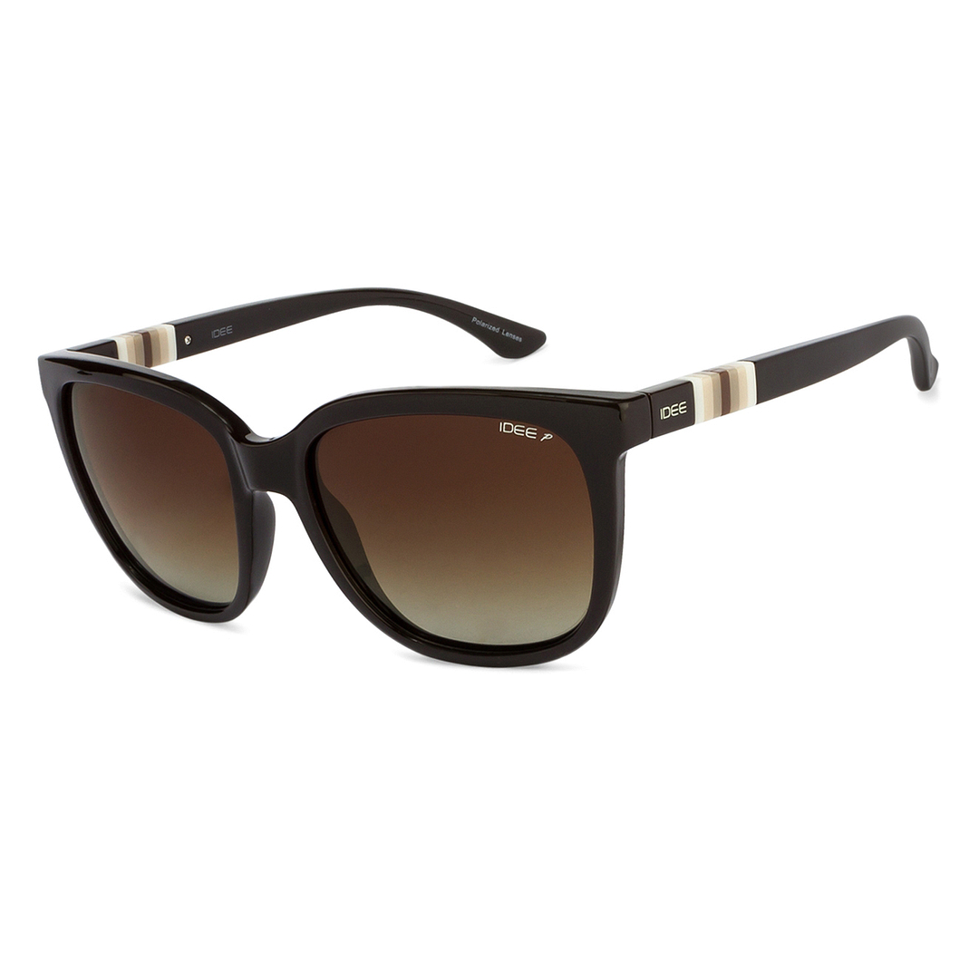 IDEE Light Brown Full Rim Square left side