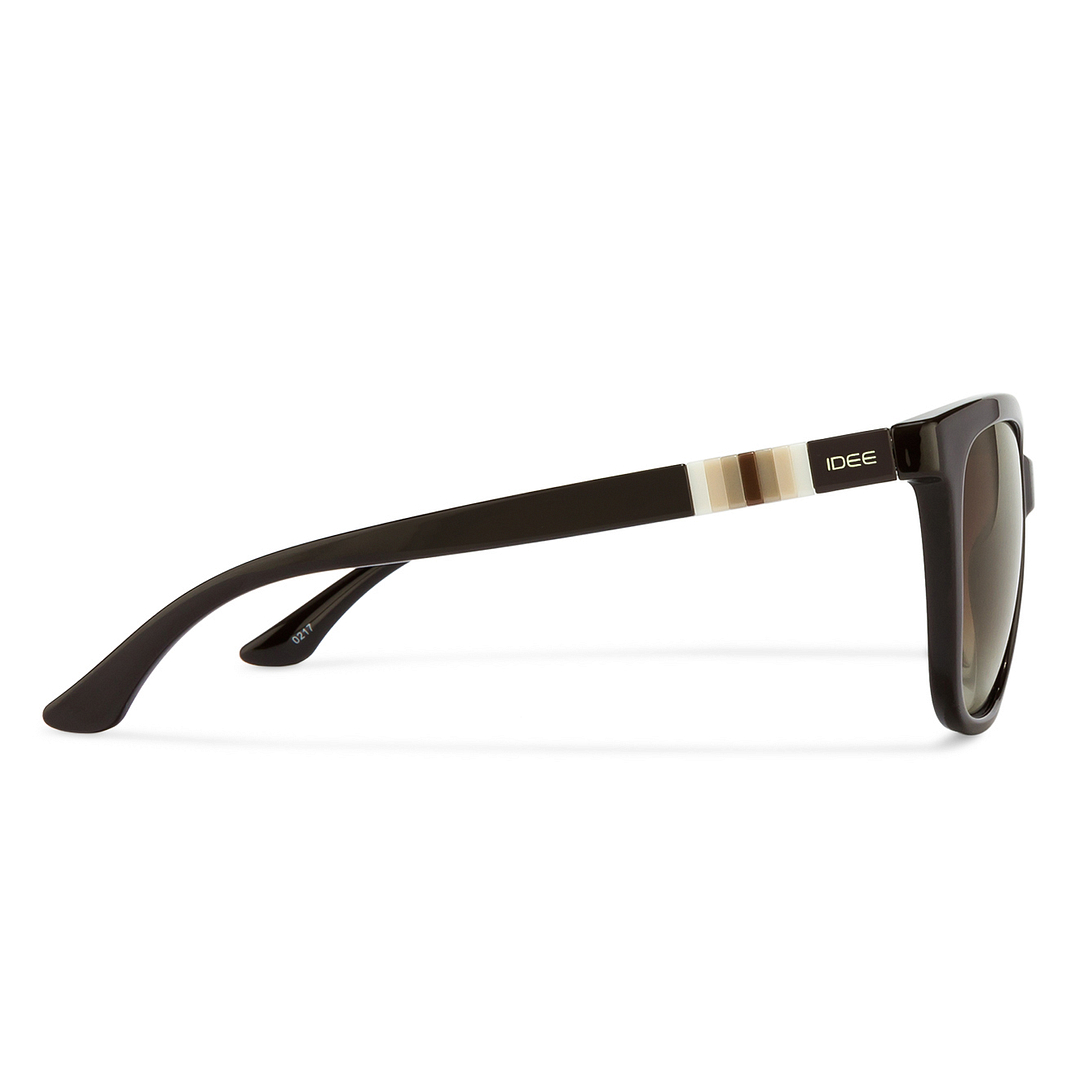 IDEE Light Brown Full Rim Square left side