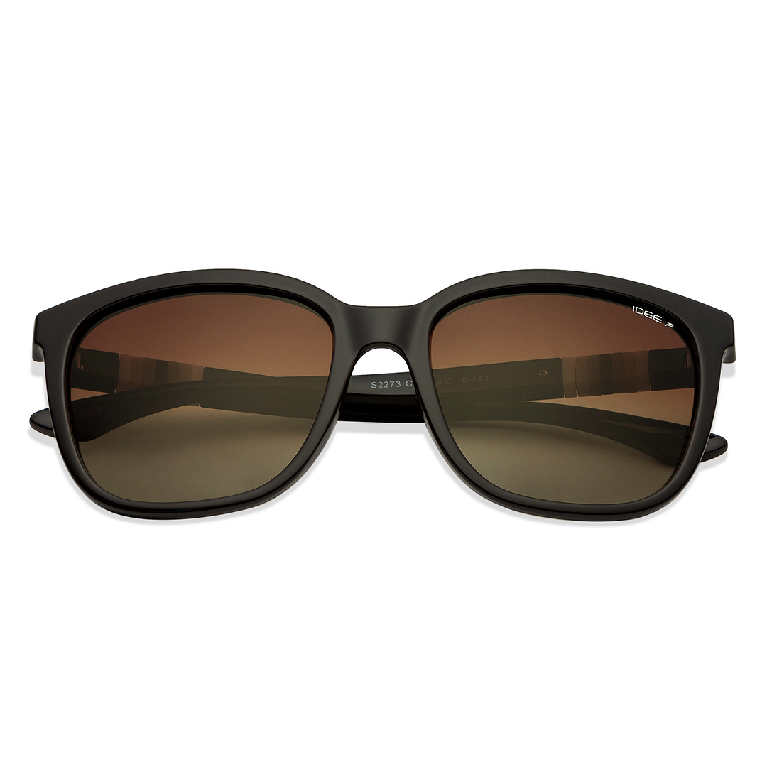 IDEE Light Brown Full Rim Square left side