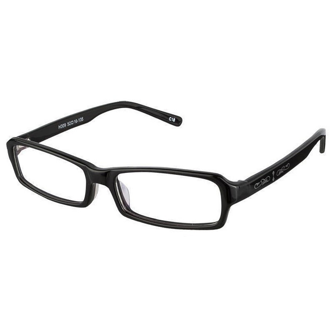 BRANDED Black Full Rim Rectangle right side