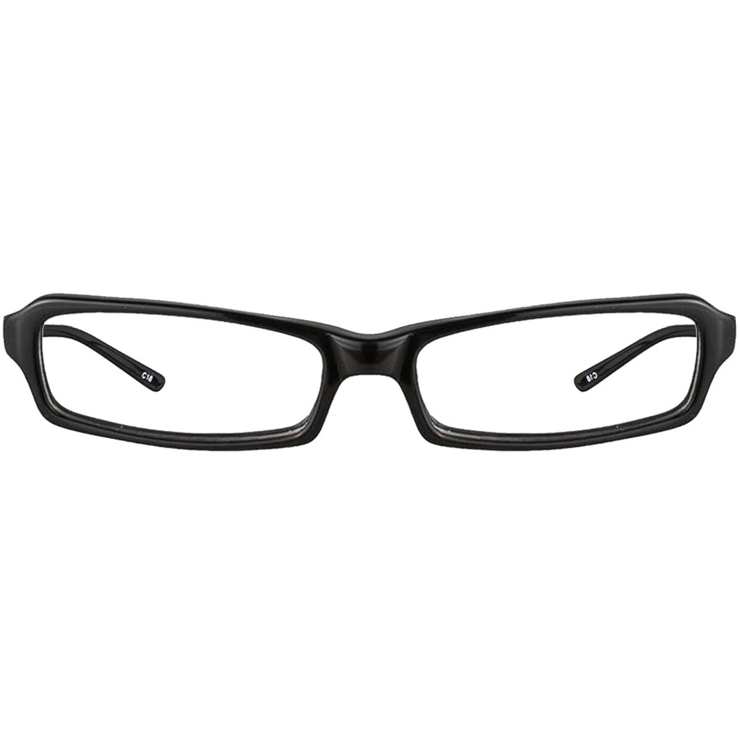 BRANDED Black Full Rim Rectangle left side