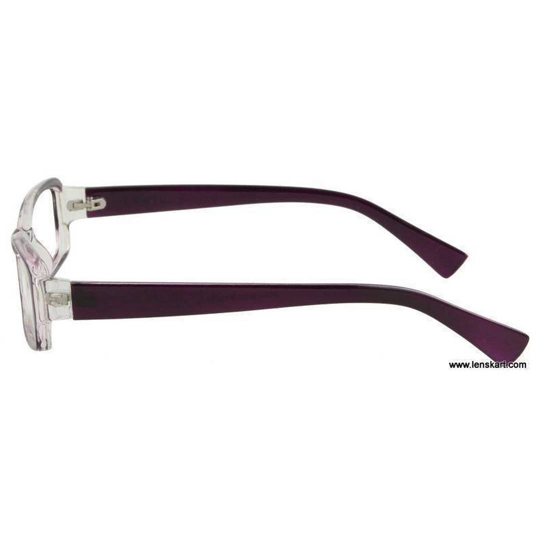 Lenskart Violet Full Rim Rectangle left side