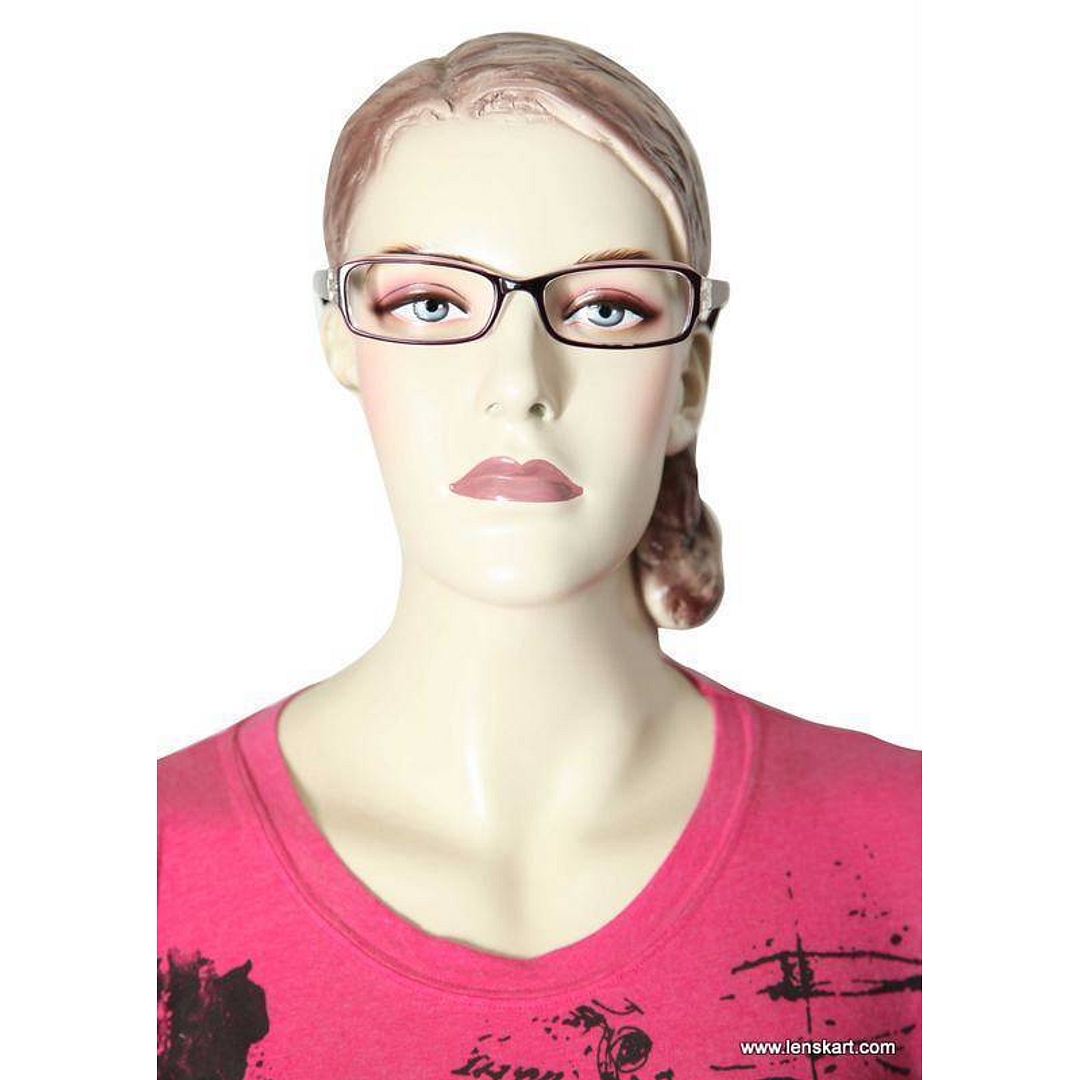 Lenskart Violet Full Rim Rectangle left side