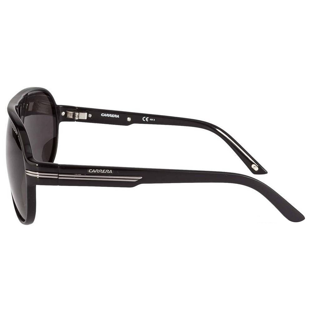 BRANDED Black Full Rim Aviator left side