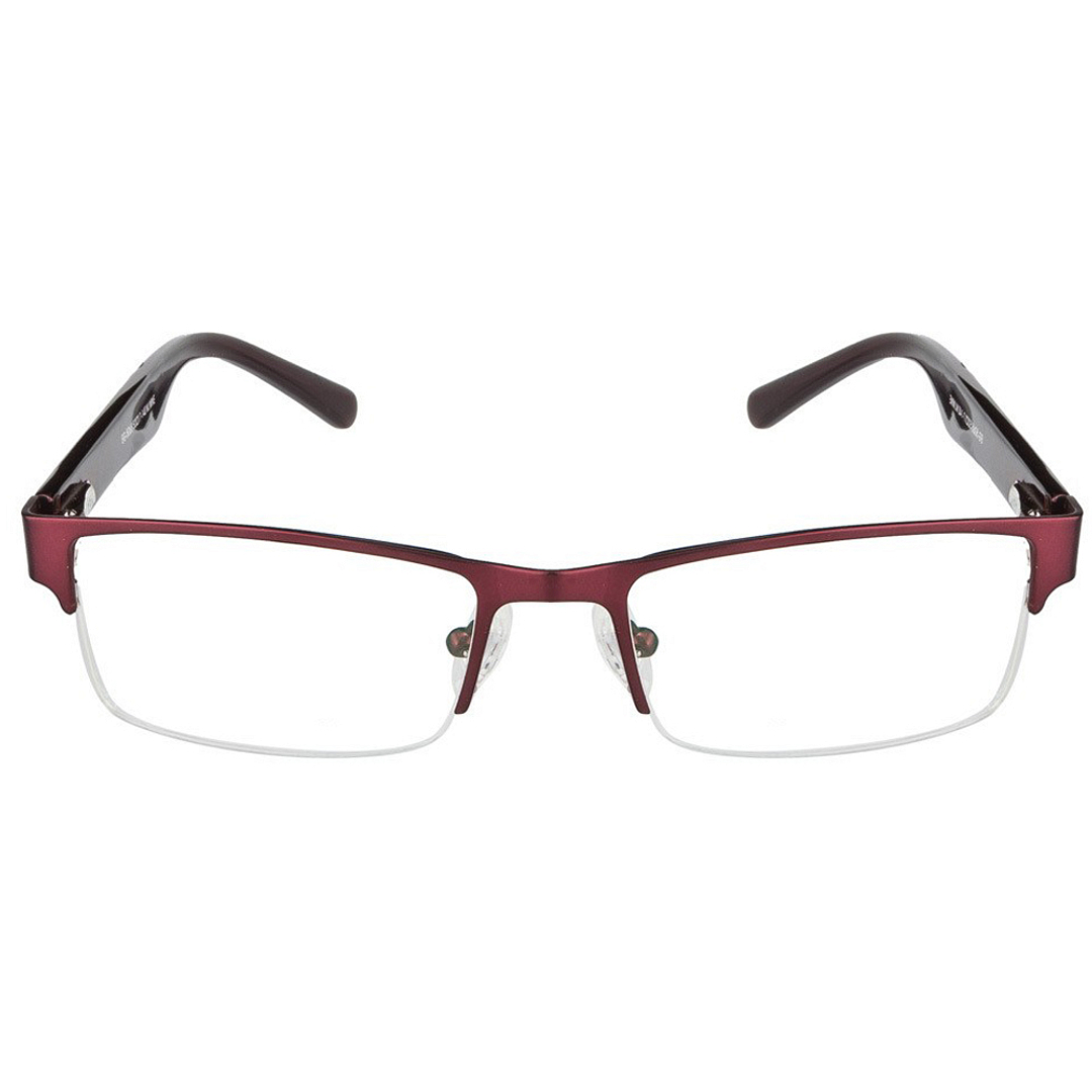 BRANDED Red Half Rim right side