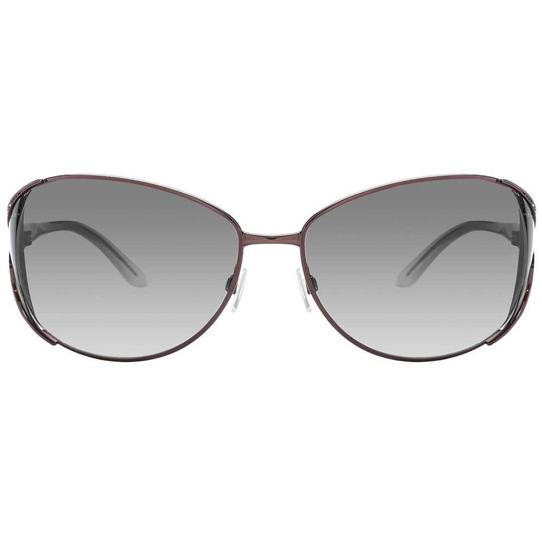 BRANDED Mid Gunmetal Full Rim Oval left side